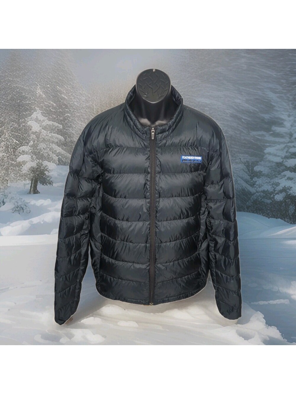 Feathered Friends Down Puffer Jacket Ultralight Winter Coat Mens XXL 2XL EOS BLK